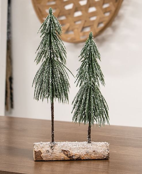 Snowy Pine Pair