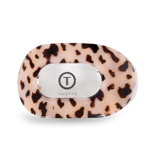 Flat Blonde Tortoise Round Clip - Large