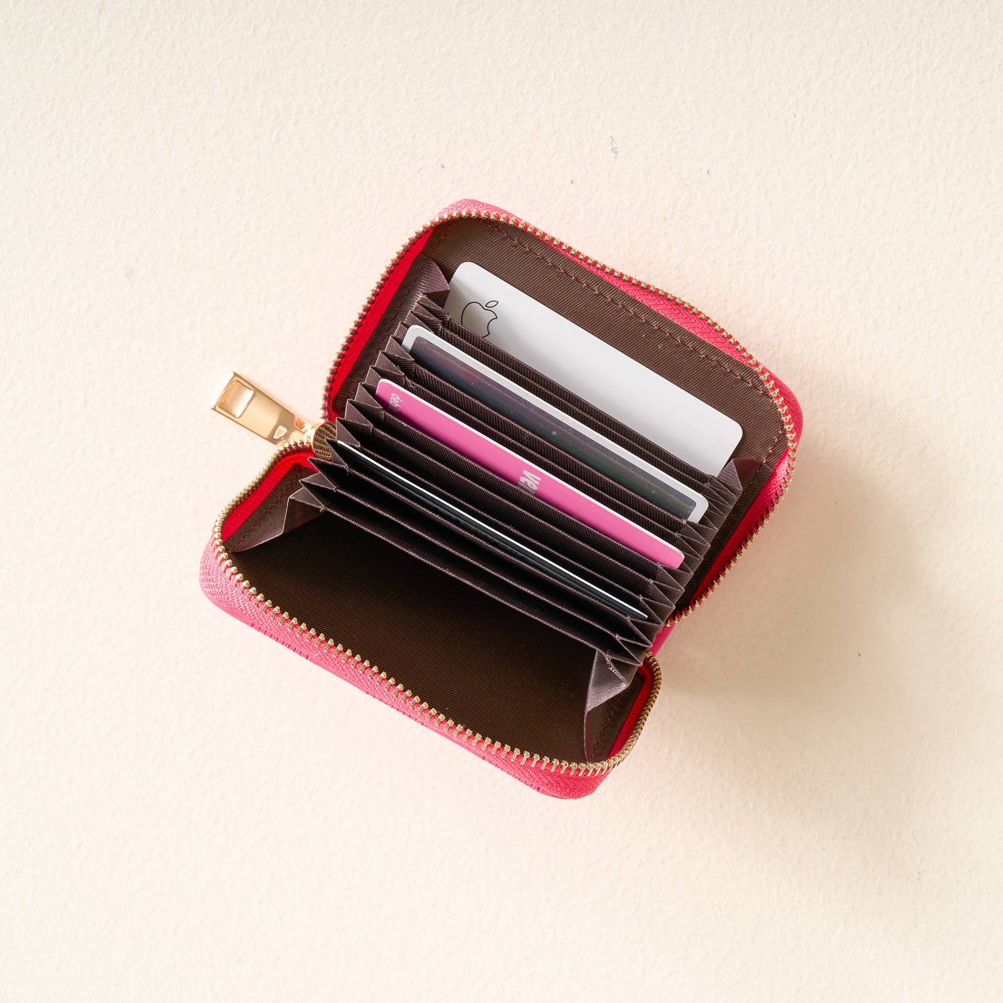 Hot Pink Zip Around Wallet