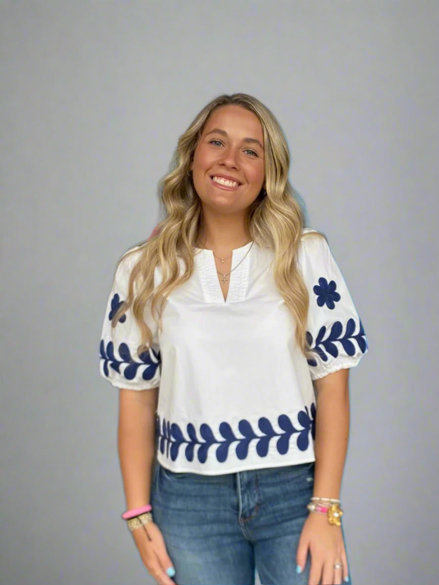 Flower Power Cotton Top