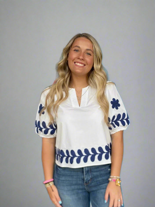 Flower Power Cotton Top