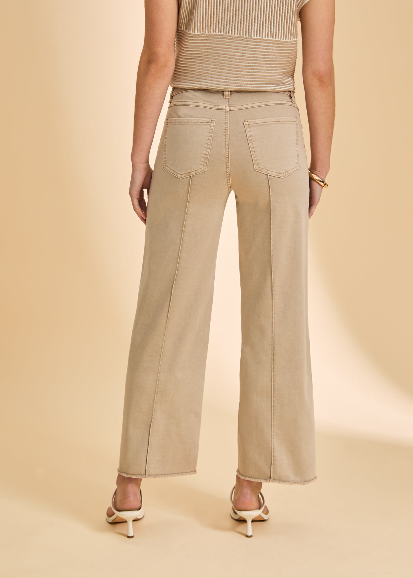 FDJ Olivia Cropped Jeans, Sand
