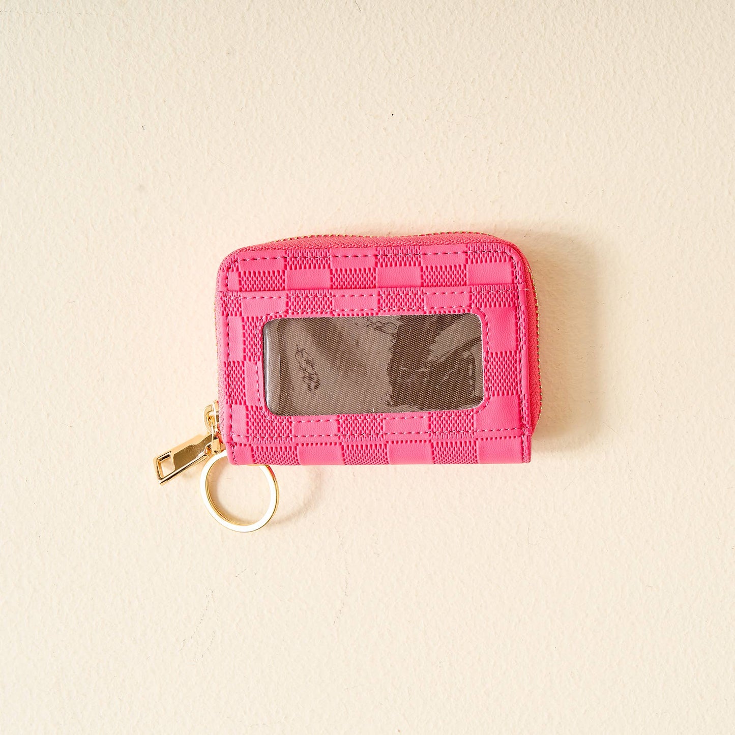 Hot Pink Zip Around Wallet