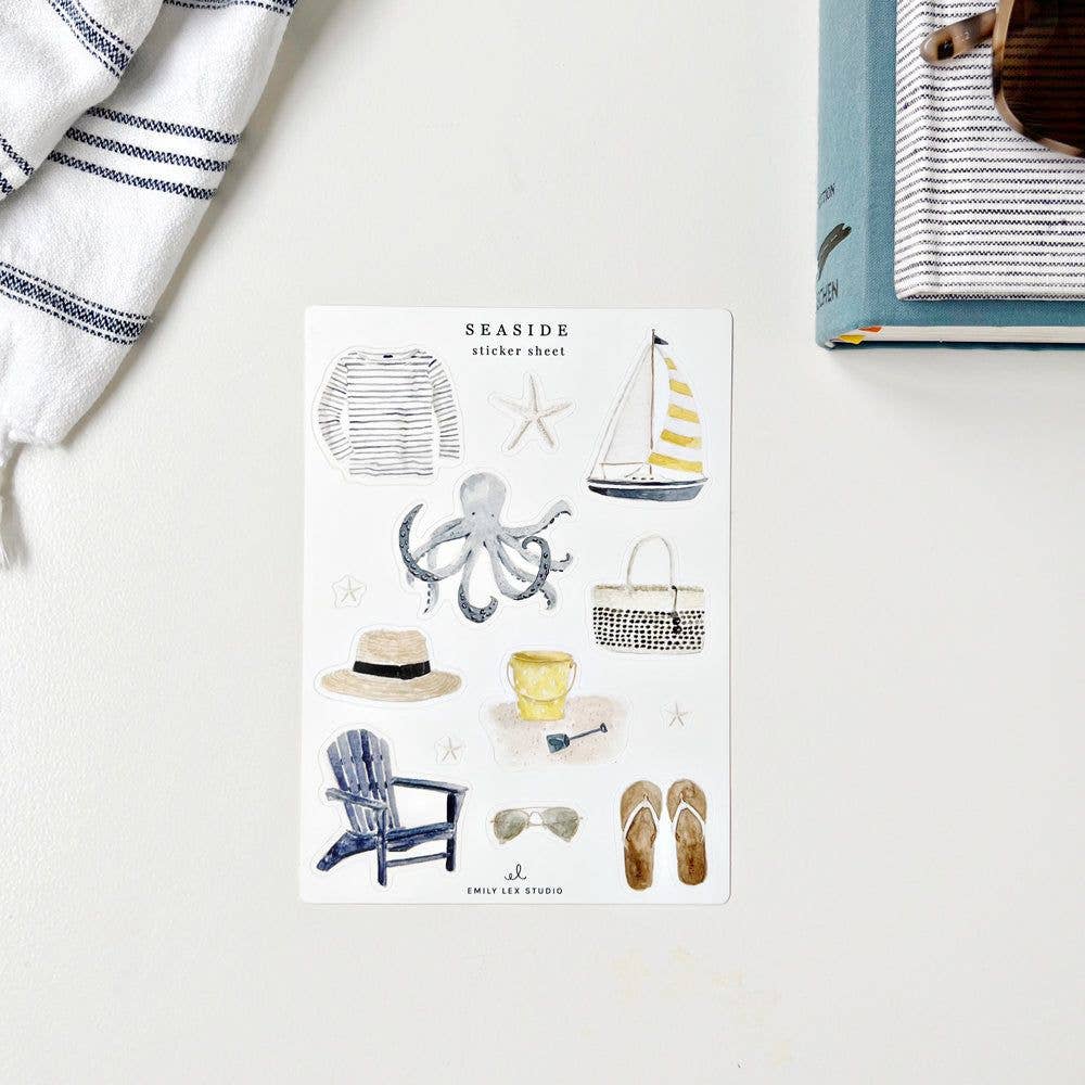 Seaside sticker sheets