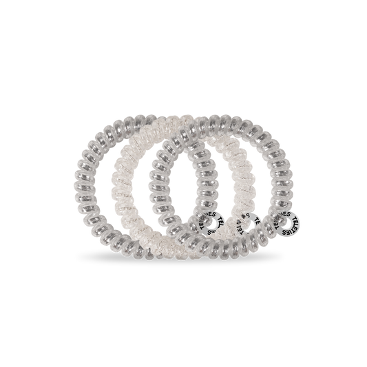 Spiral Hair Coils | Small | Silver Slay Hair Ties