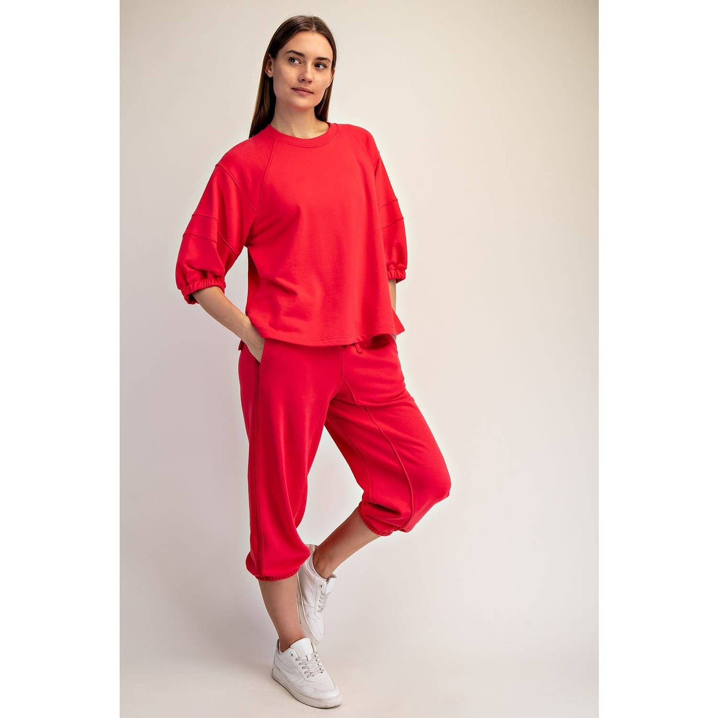 Candy Red French Tee