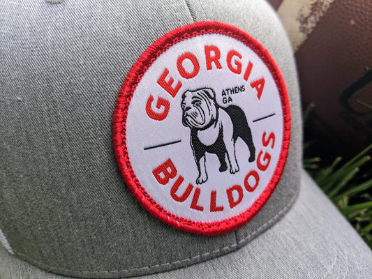 Grey & White Georgia Bulldogs Trucker Hat