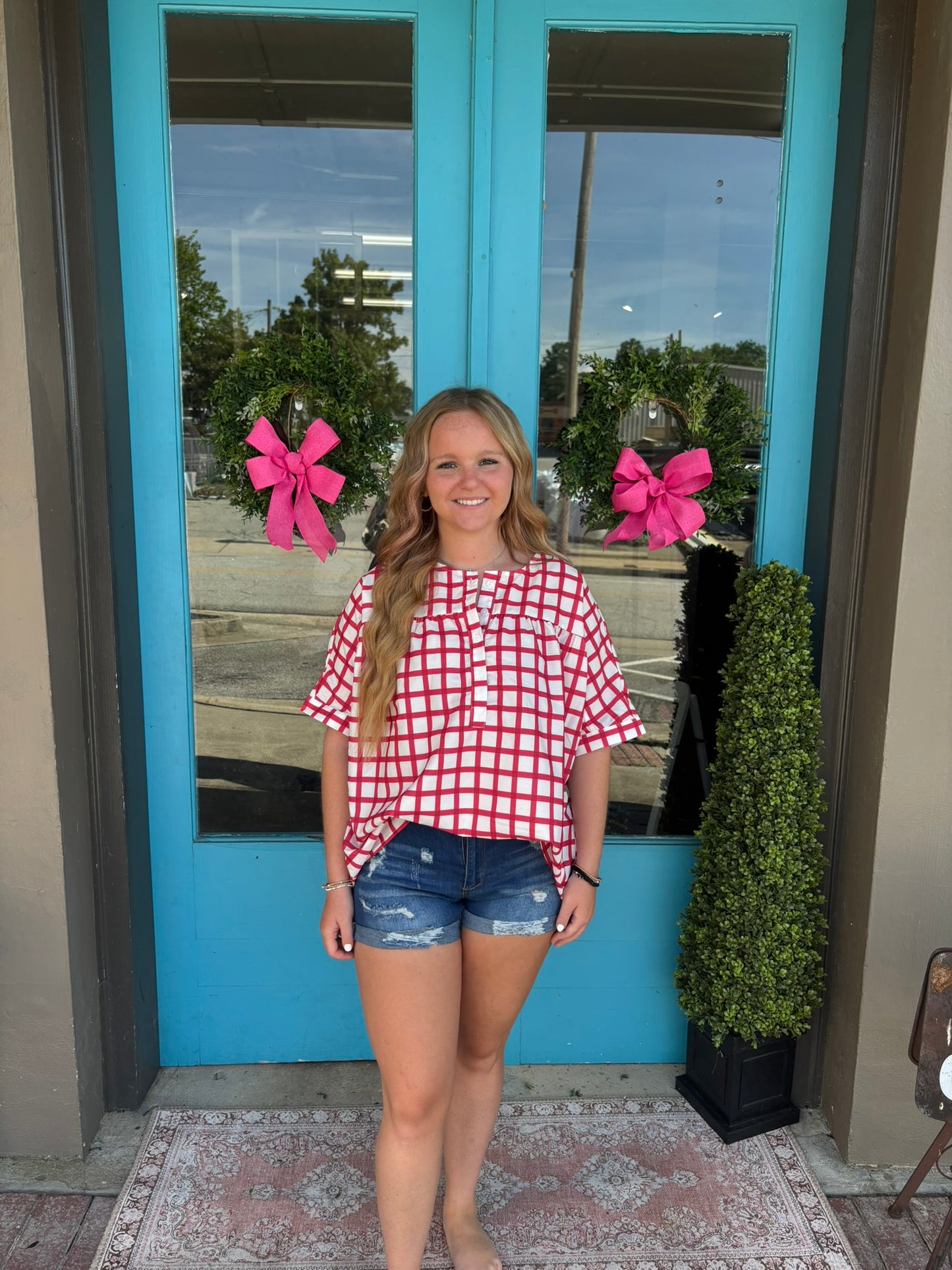 Dolly's Plaid Daily Blouse