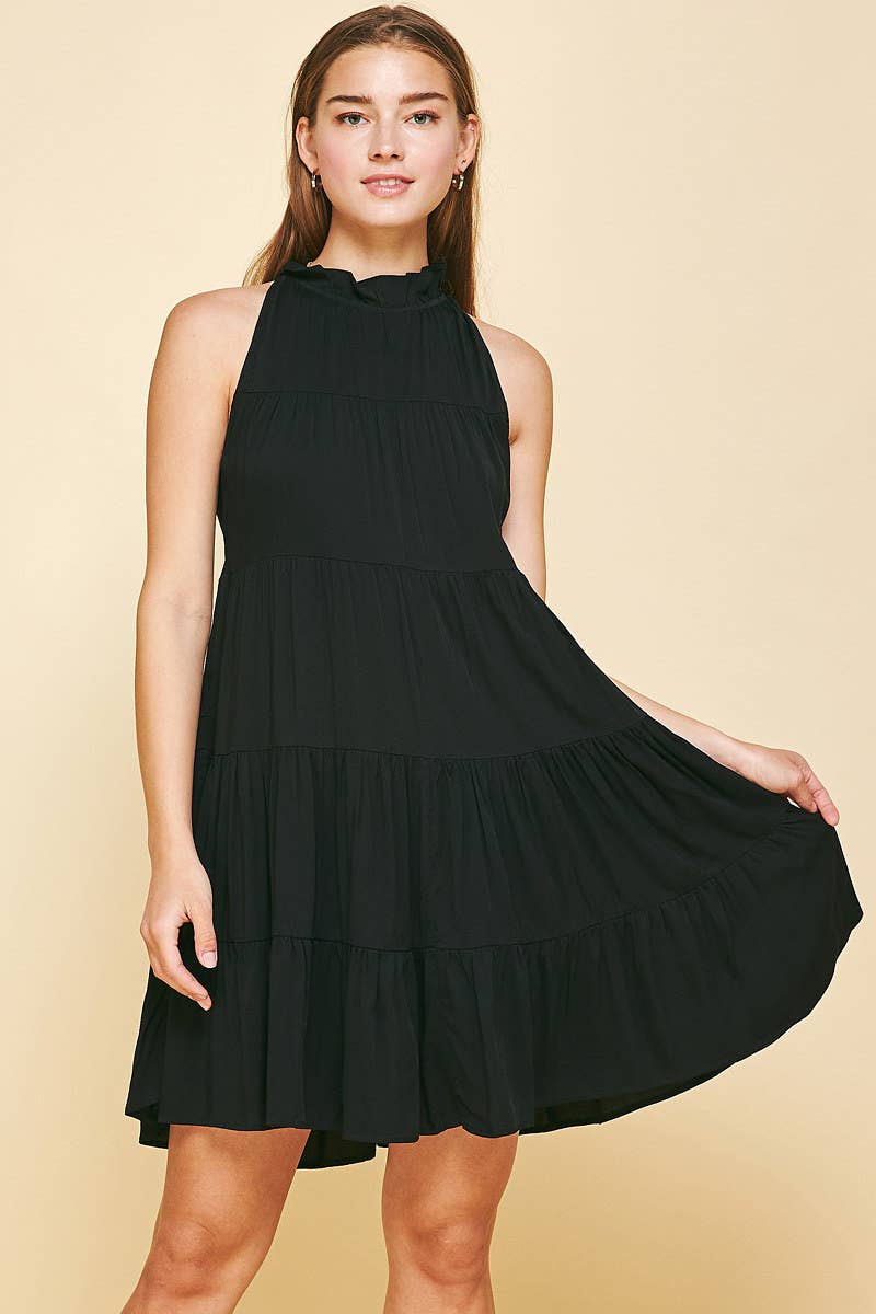 Sadie's Black Halter Dress