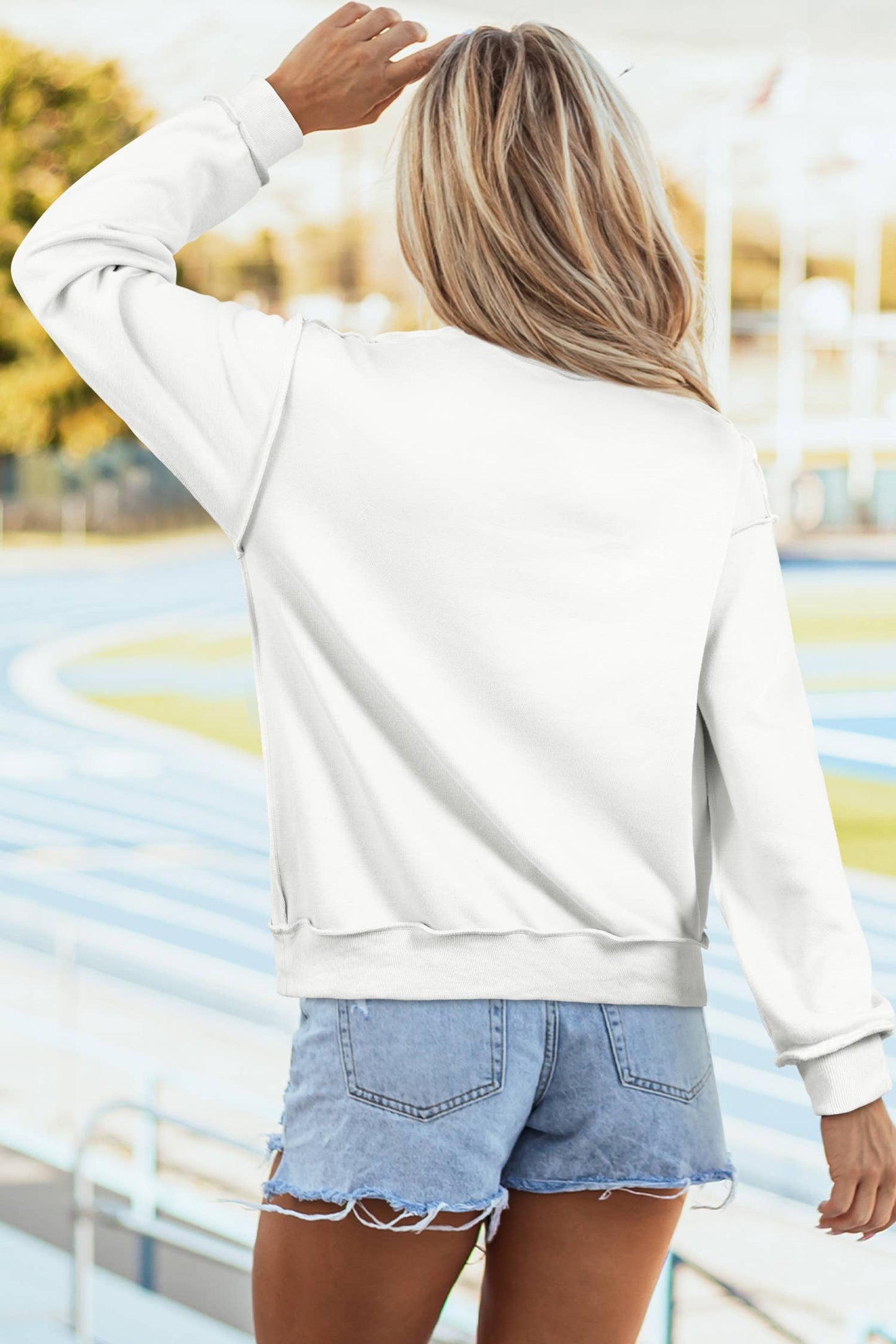 Comfy White Sweatshirt