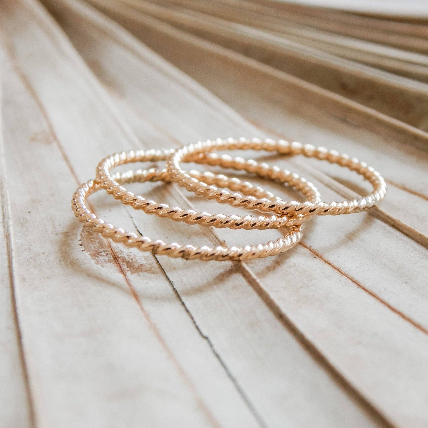 Twisted Stacking Ring - Waterproof, Tarnish Resistant
