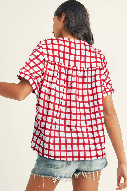 Dolly's Plaid Daily Blouse