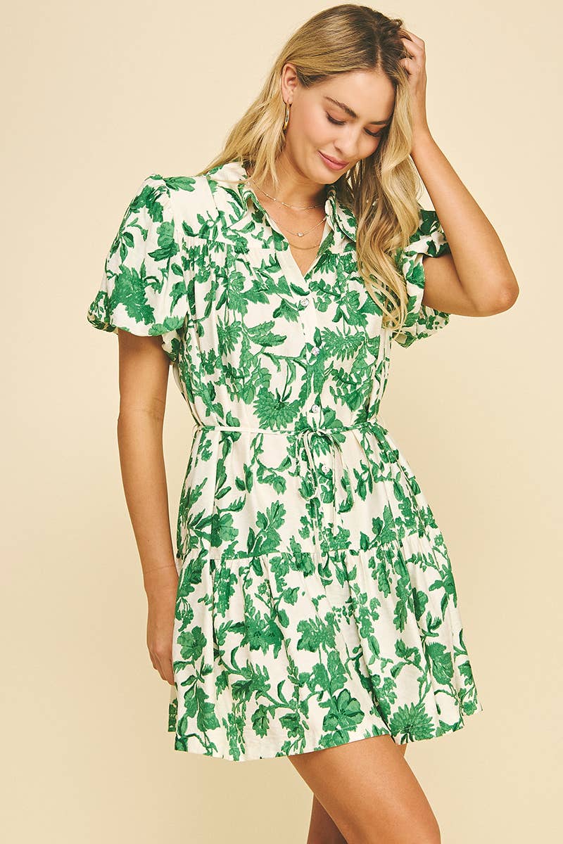 Eden's Floral Print Mini Dress