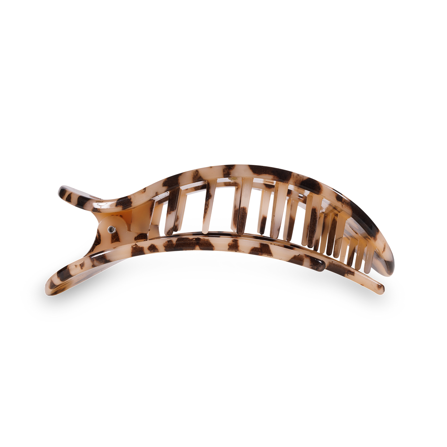 Flat Blonde Tortoise Round Clip - Large