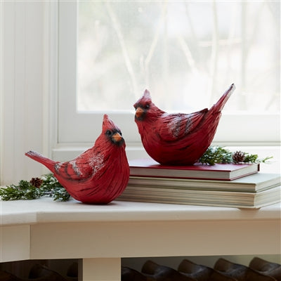 Red Snowy Cardinals