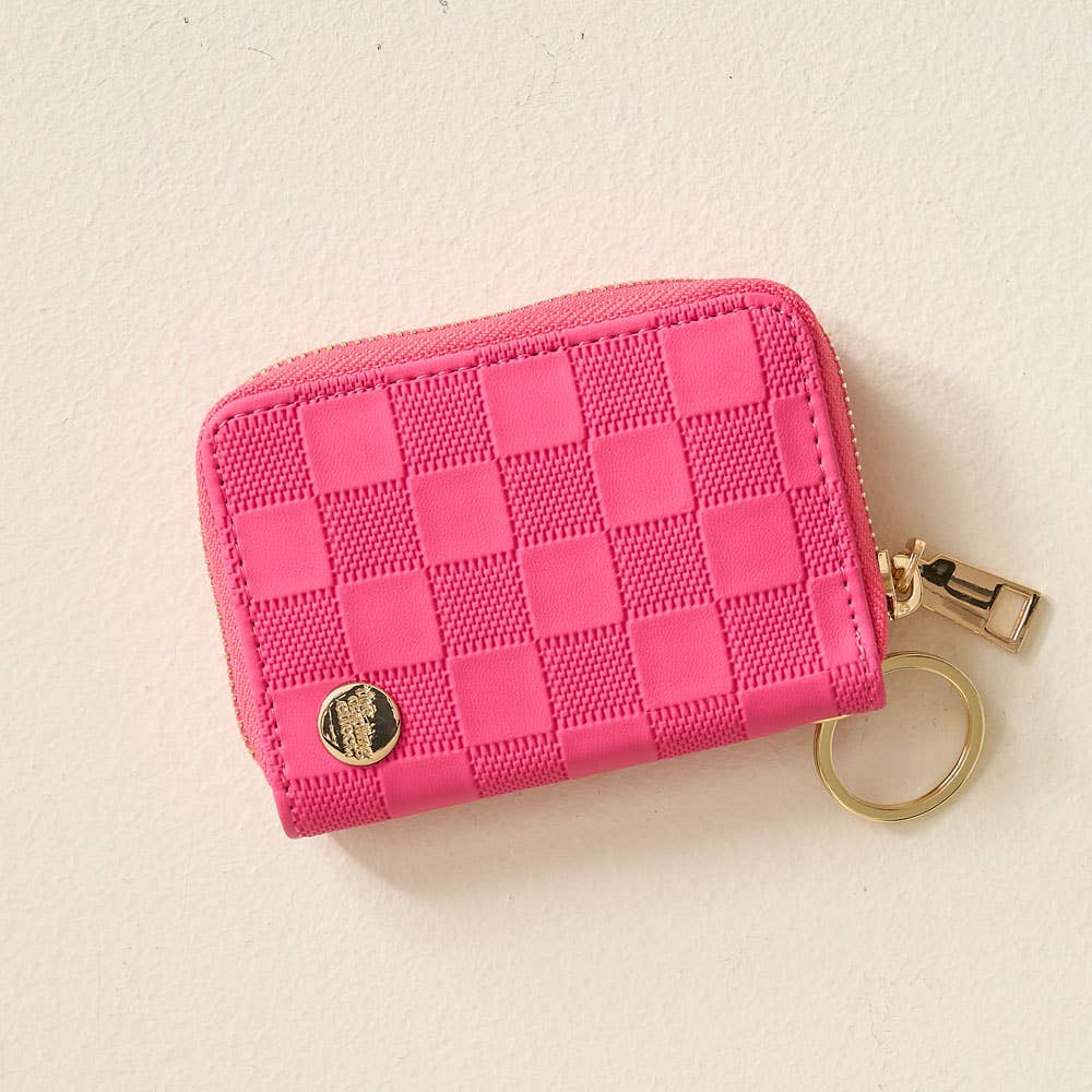 Hot Pink Zip Around Wallet