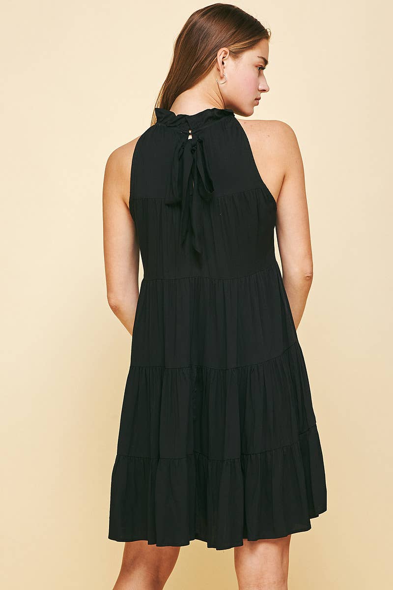 Sadie's Black Halter Dress