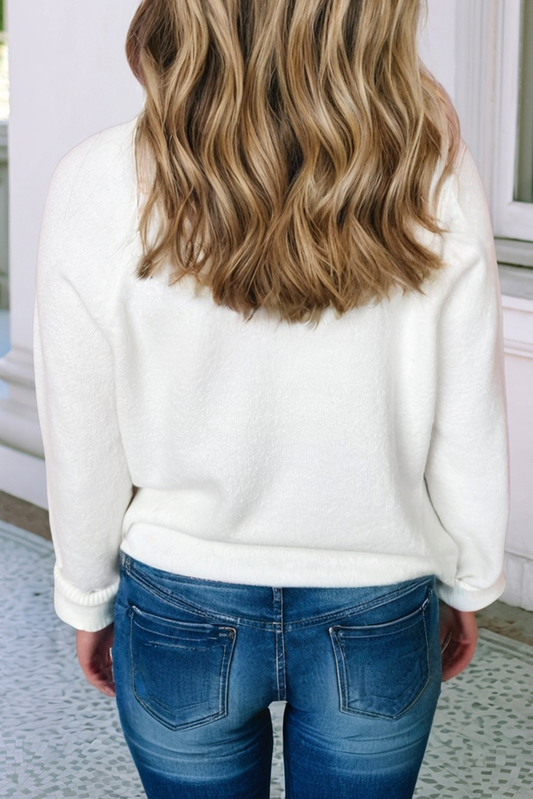 Merry Raglan Sleeve Sweater