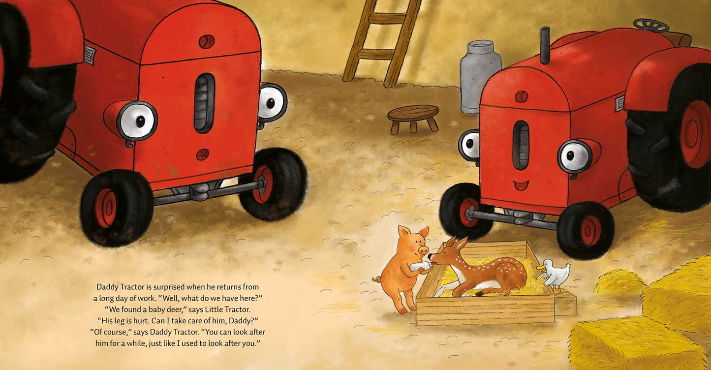 Little Tractor and the Baby Deer Book by Natalie Quintart