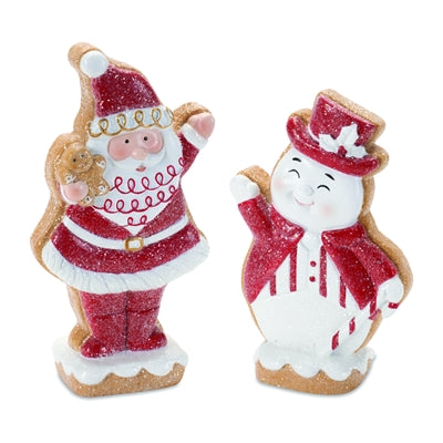 Gingerbread Santa & Snowman
