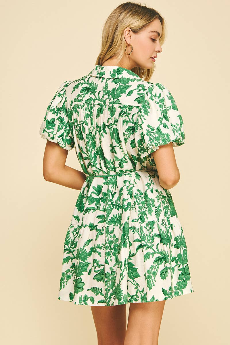 Eden's Floral Print Mini Dress