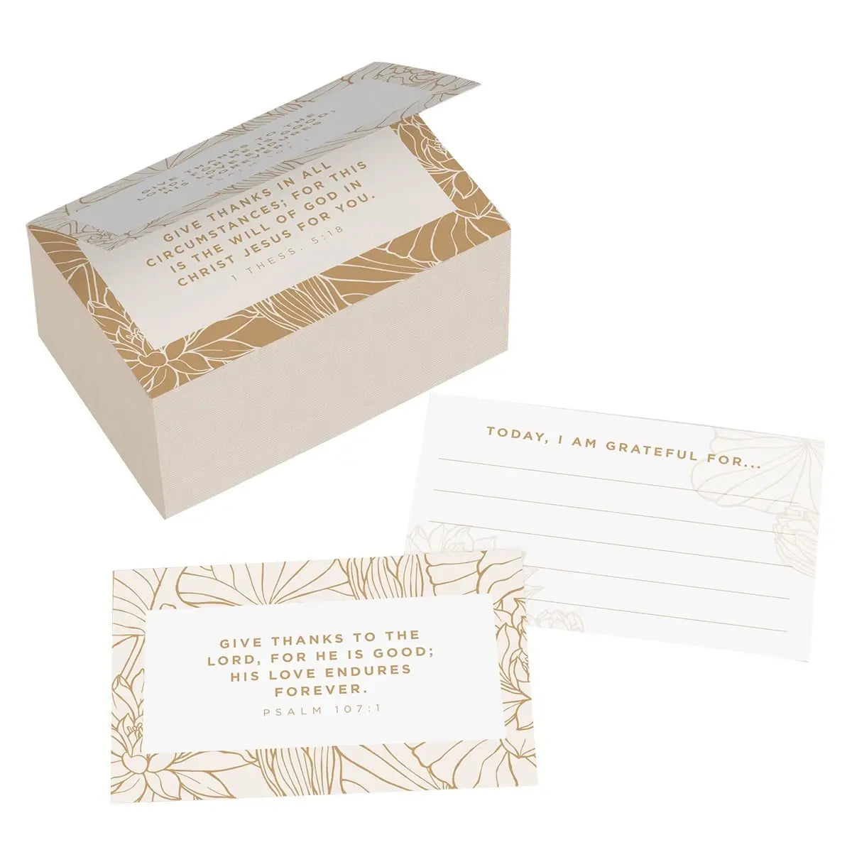 Grateful Ceramic Gratitude Jar with Cards