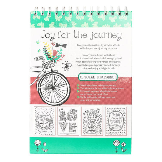 Joy for the Journey Wirebound Coloring Book