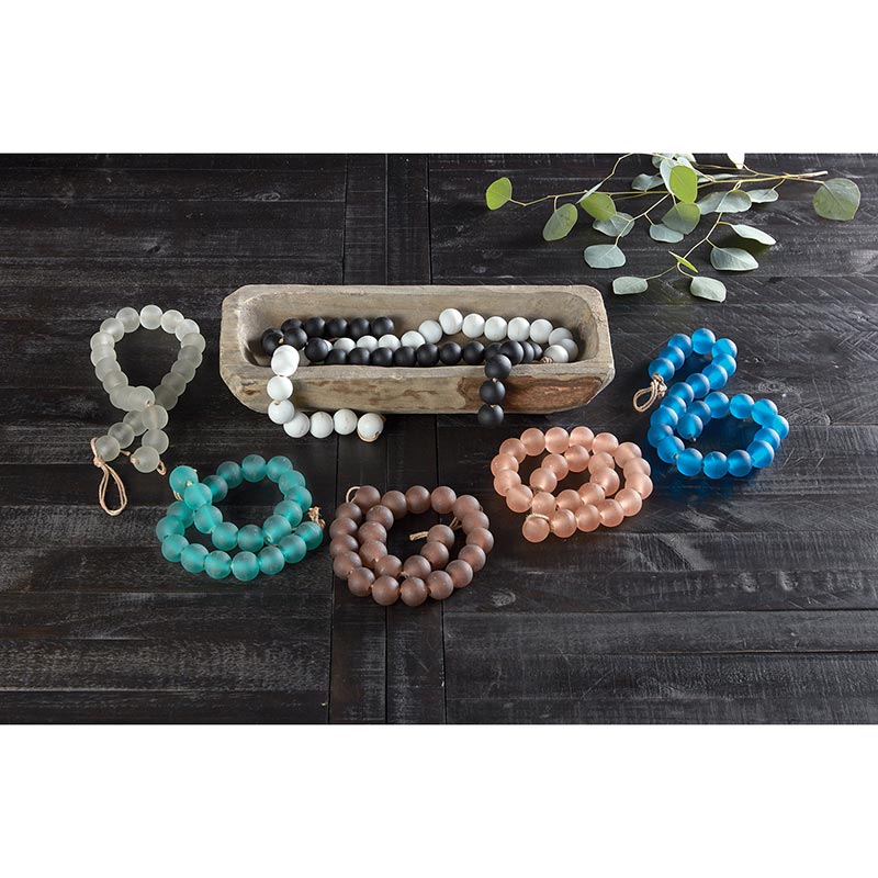 Teal Glass Décor Beads