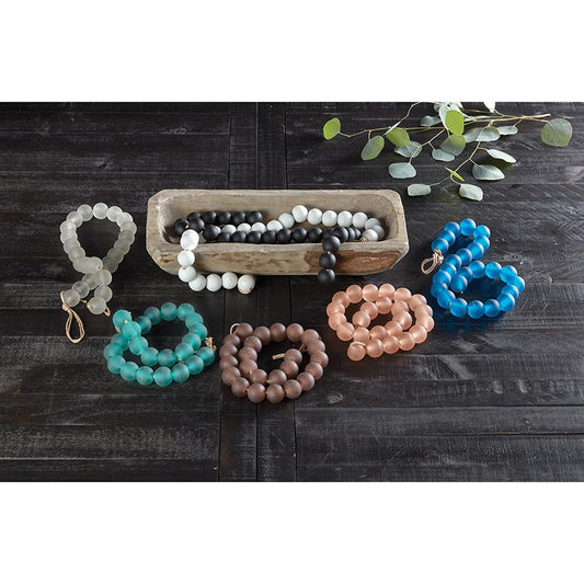 Teal Glass Décor Beads