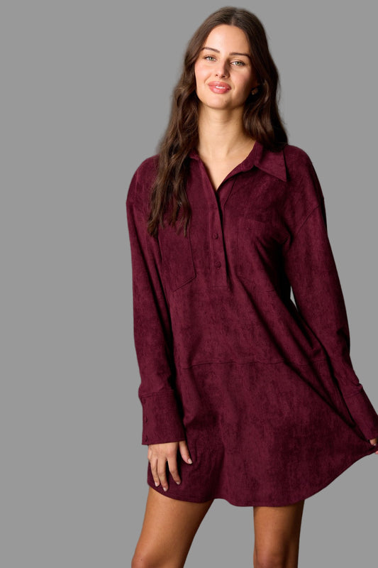 Morticia's Suede Dress