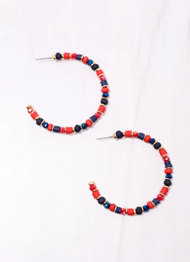 Bartlett Beaded Hoop Earring