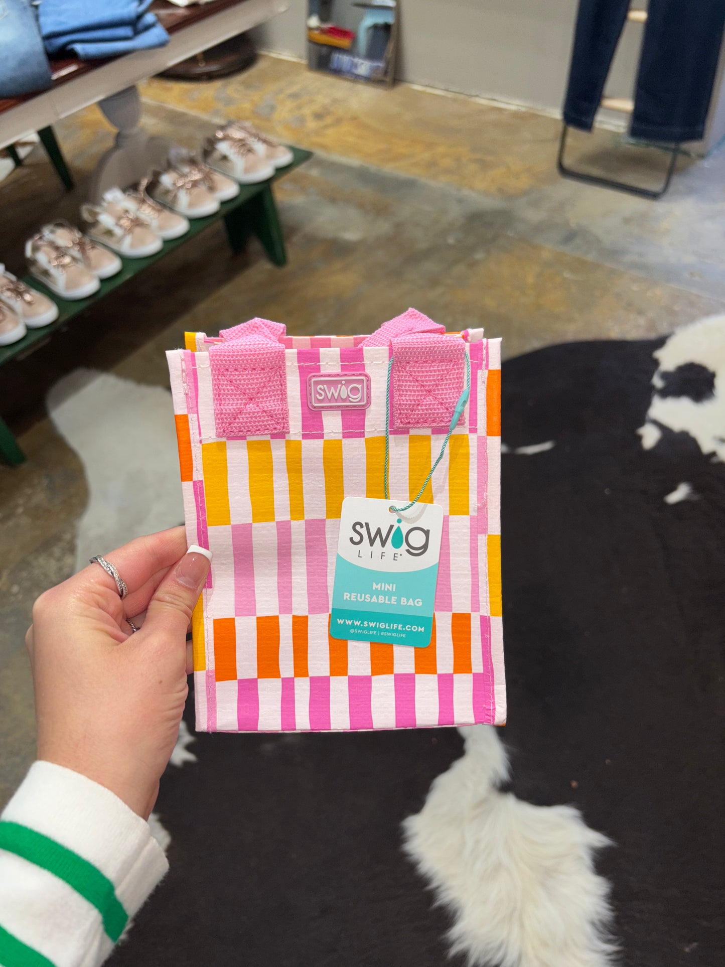 Sherbet Stripe Reusable Gift Bag Mini