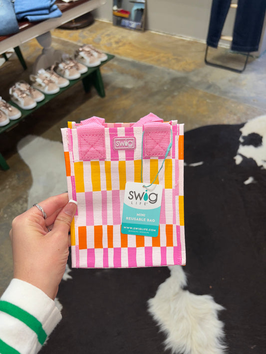 Sherbet Stripe Reusable Gift Bag Mini