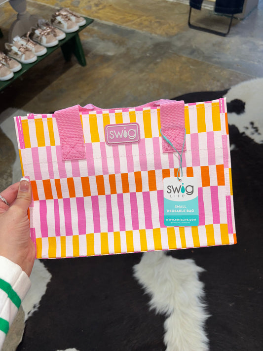 Sherbet Stripe Reusable Gift Bag Small
