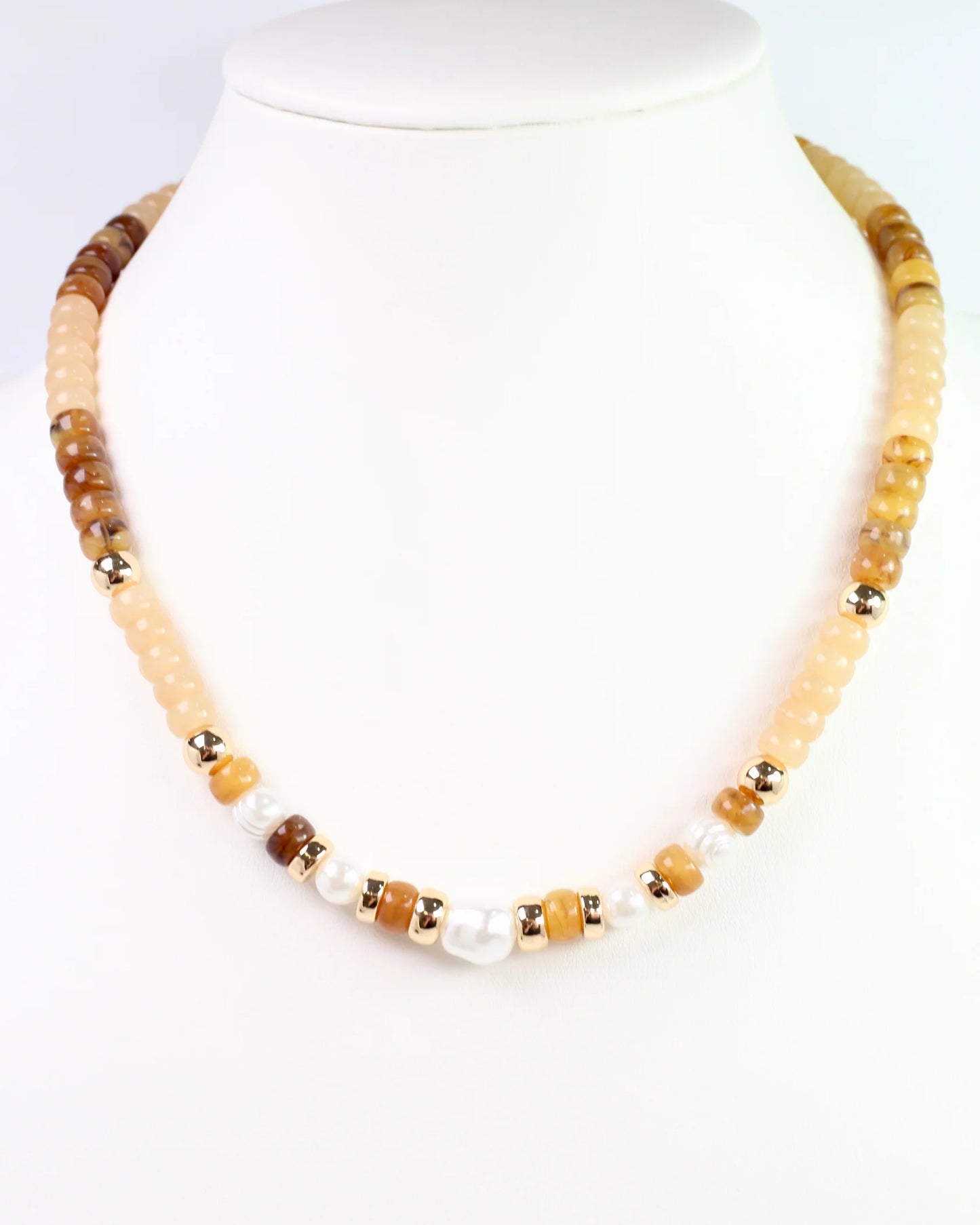 Bowie Bead and Pearl Necklace