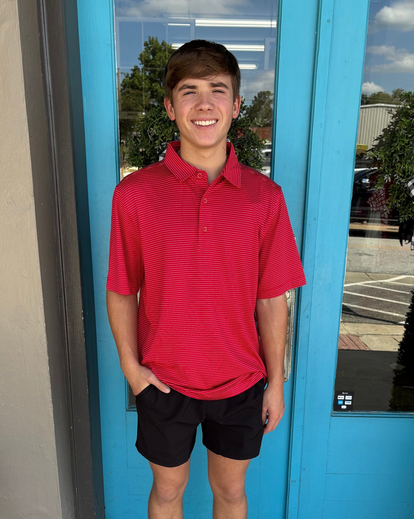 Cutter & Buck Forge Pencil Stripe Polo