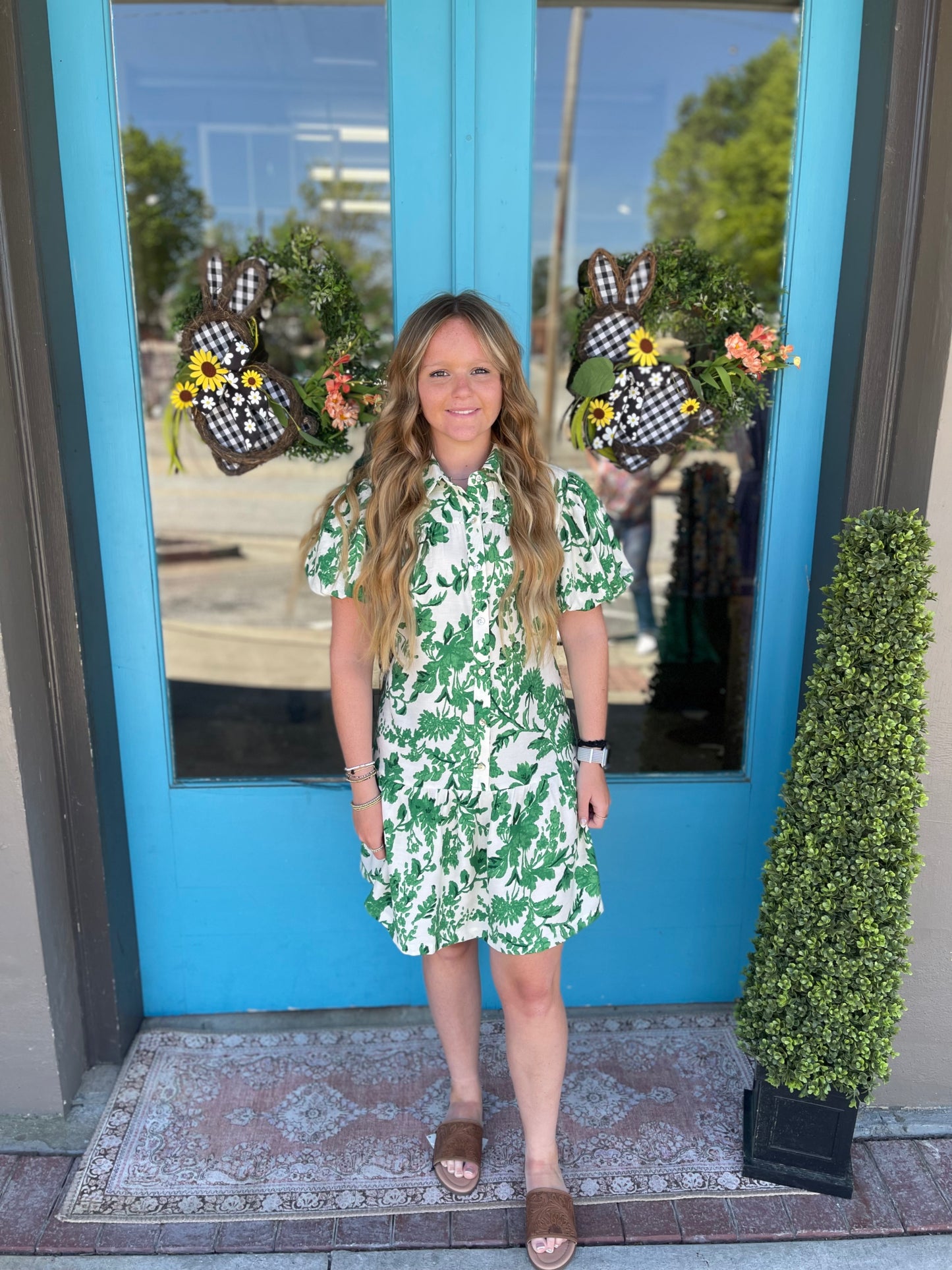 Eden's Floral Print Mini Dress