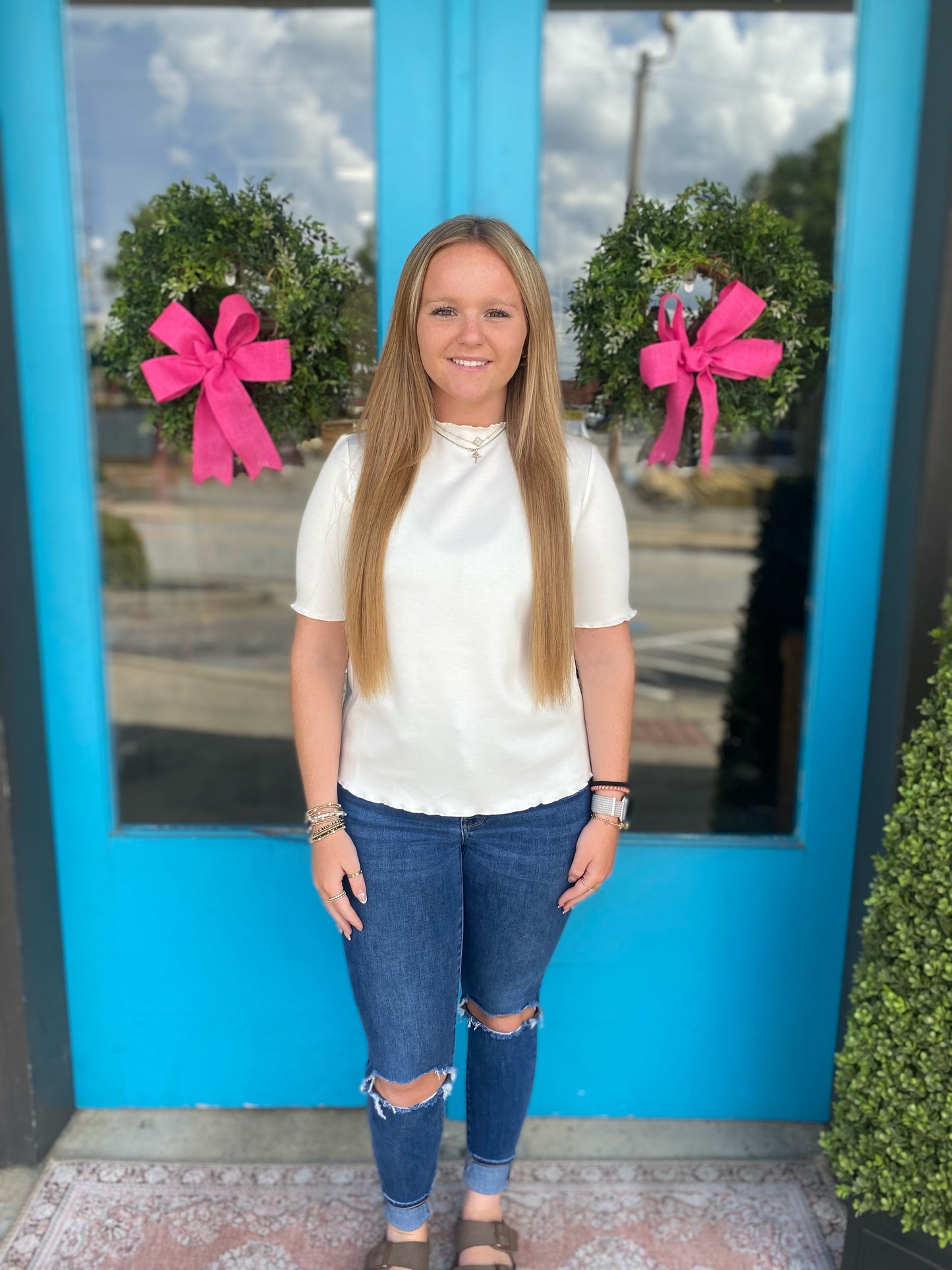 P. Cill Frilly Hem Top