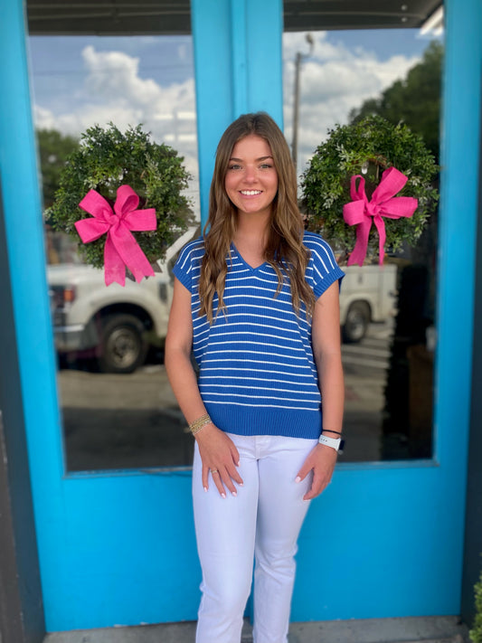 Cassidy's Knitted Lapel Top