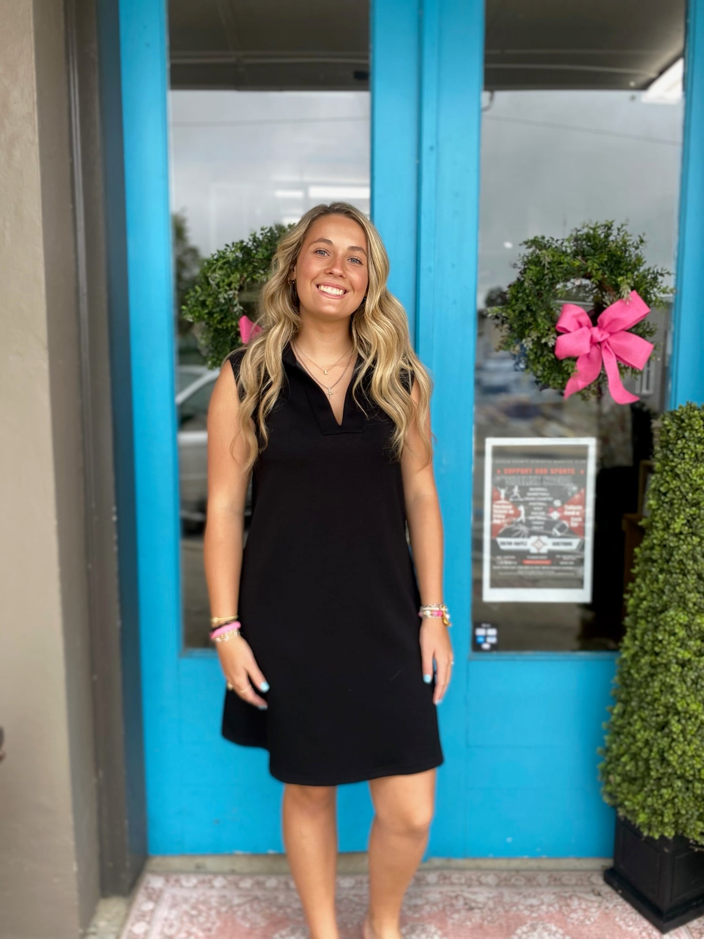 P. Cill Black Butter Tennis Dress