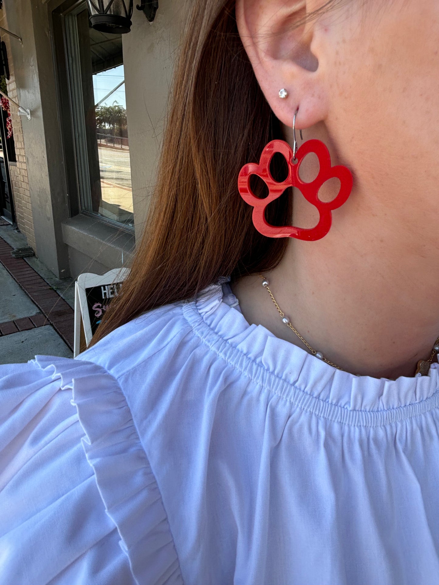 Dawgs Paws in Vibrant Red