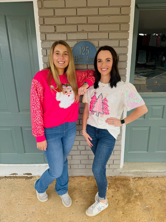Sequin Santa Sweatshirt