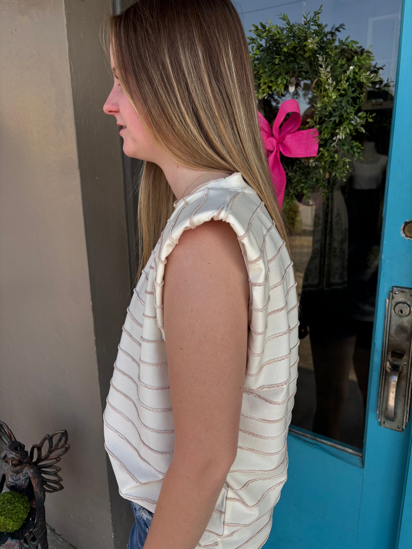 White Summer Sand Top