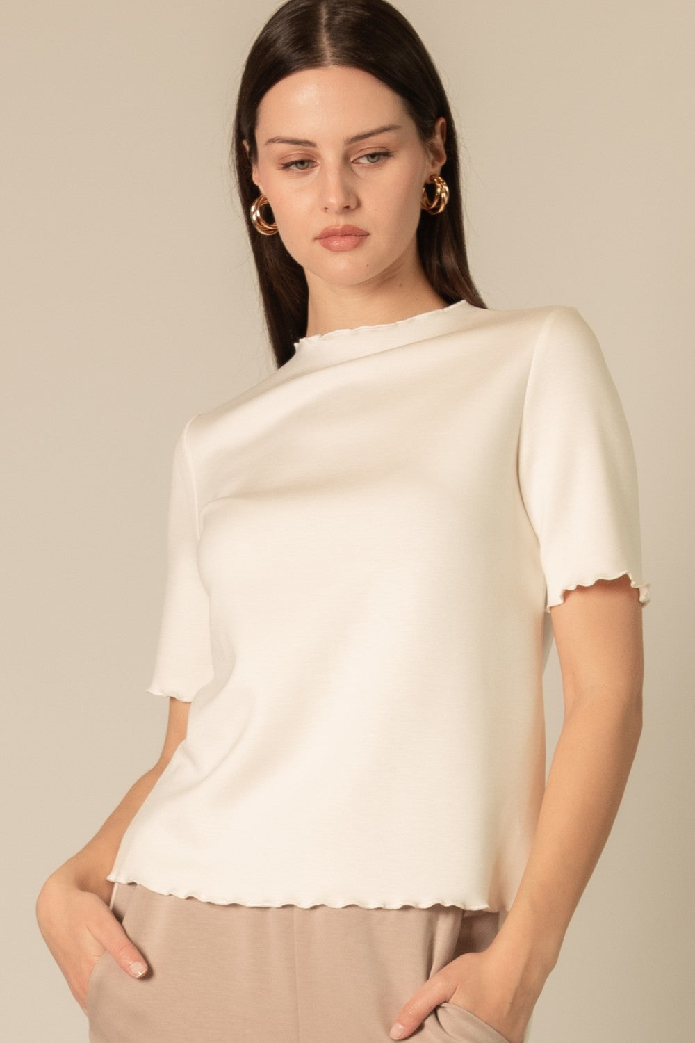 P. Cill Frilly Hem Top