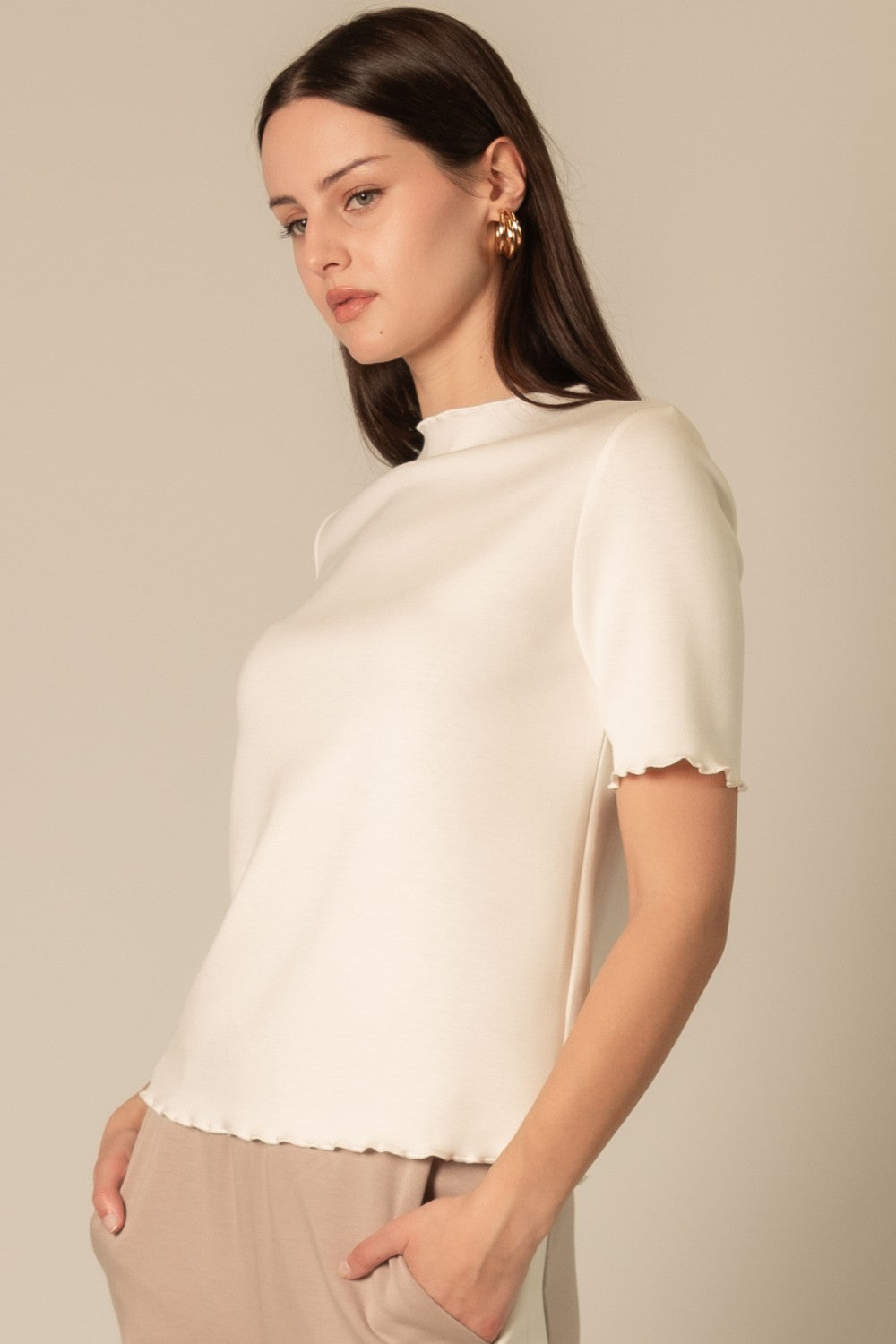 P. Cill Frilly Hem Top