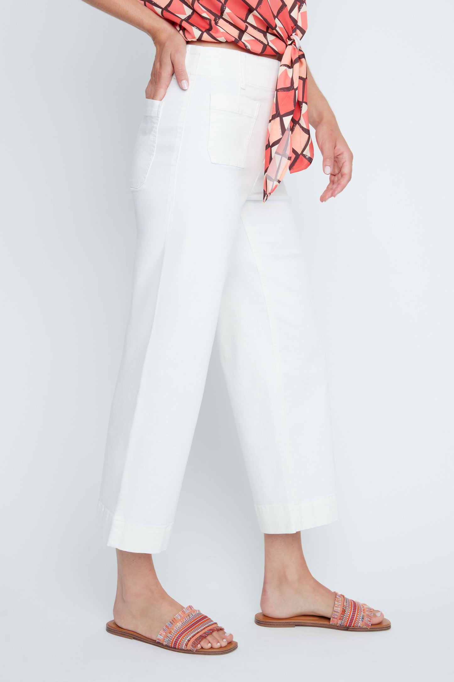 Dot's Cotton Trousers, Ivory