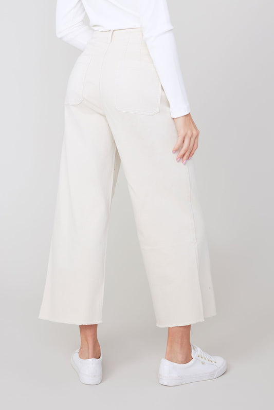 Oyster Raw Hem Pants