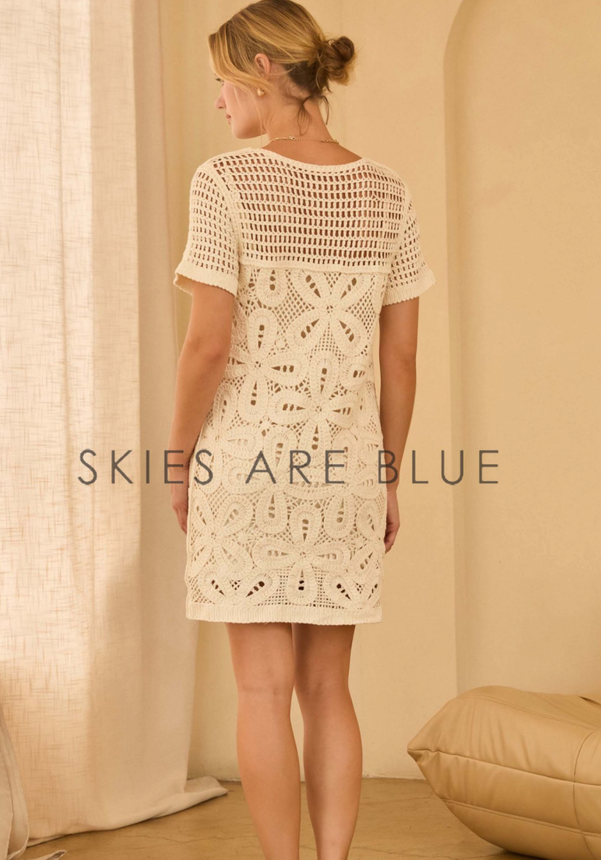 Crochet Mini Dress