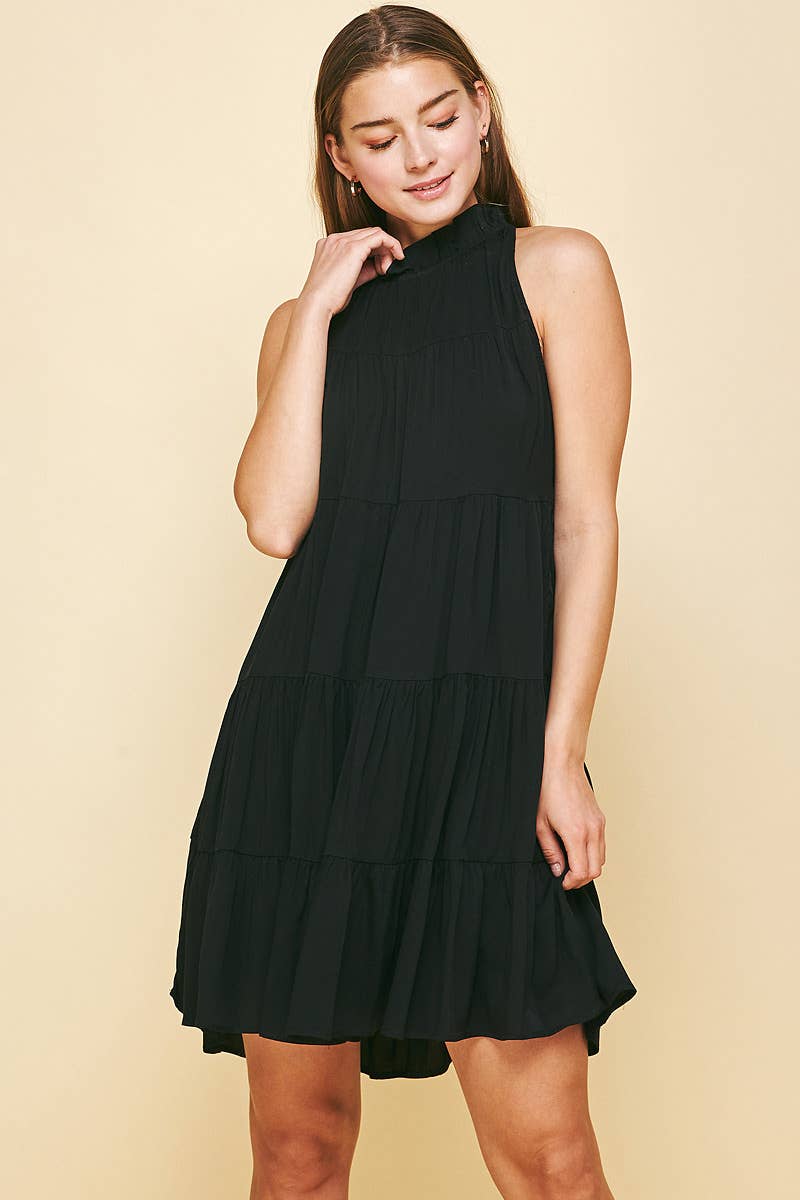 Sadie's Black Halter Dress – Lo & Gussie's