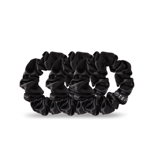 Jet Black Scrunchie - Large
